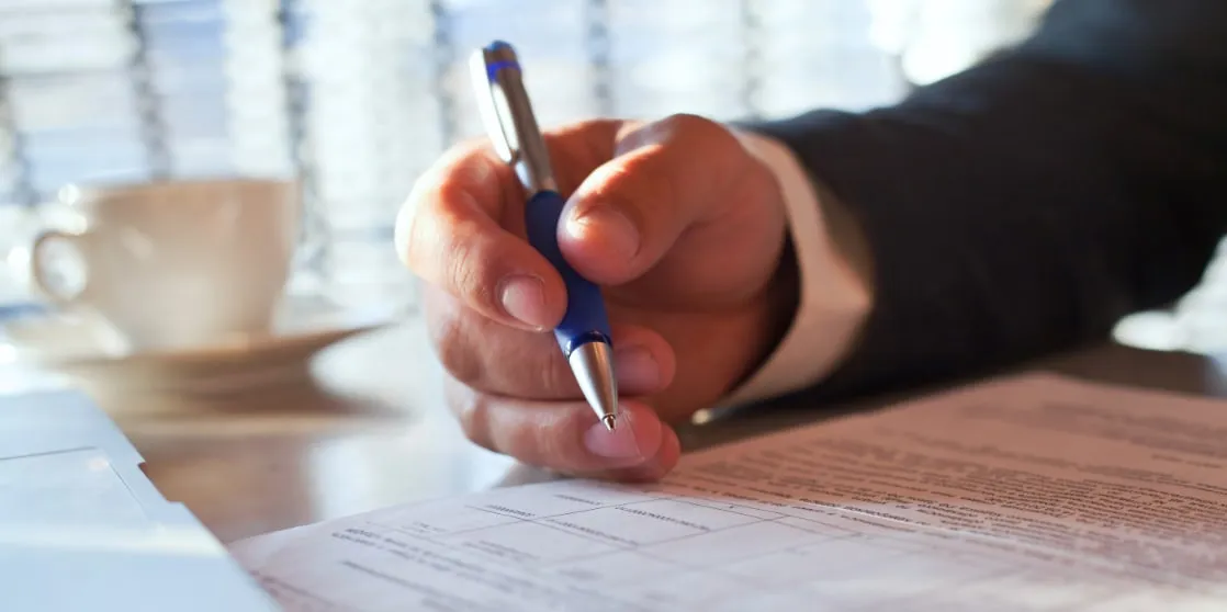 Legal and finance documents being processed by AI for compliance and audit trails